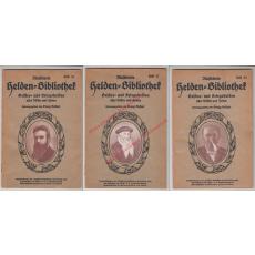 Illustrierte Helden-Bibliothek: Geistes und Kriegshelden aller Völker und Zeiten: Röntgen(Heft14) , Gutenberg (Heft (17) , Edison ( Heft 27)  - Gellert,Georg