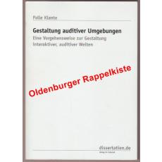 Gestaltung auditiver Umgebungen - signiert -  Klante, Palle