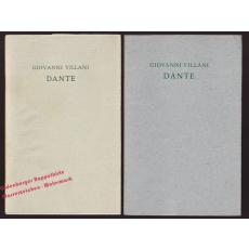 Dante -  Villani,Giovanni ( Original-Ausgabe von 1962 sowie Nachdruck von 1965)