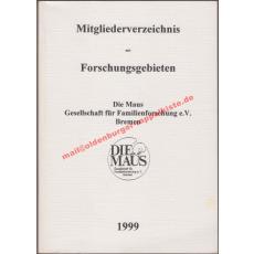 Mitgliederverzeichnis mit Forschungsgebieten - Reps, Bernd   Voß, Rudolf ( Die Maus, Gesellschaft für Familienforschung e.V. Bremen)