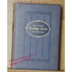 Deutsche Lyrik seit Liliencron: Neue, durchgesehene Ausgabe (um 1900)  - Bethge, Hans (Hrsg)