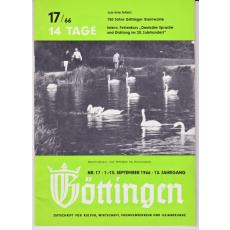 14 Tage Göttingen 17/66.  13.Jahrgang - Fremdenverkehrsamt Göttingen (Hrsg.)