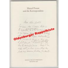 Marcel Proust und die Korrespondenz - Symposium der Marcel Proust Gesellschaft 2007 - Marcel Proust Gesellschaft