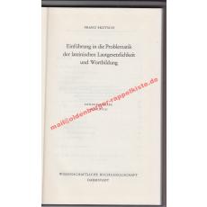 Einführung in die Problematik der lateinischen Lautgesetzlichkeit und Wortbildung (1968) - Skutsch, Franz