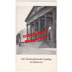 Der niedersächsische Landtag in Hannover - Werbeflyer 1963 - Büro des niedersächsische Landtages