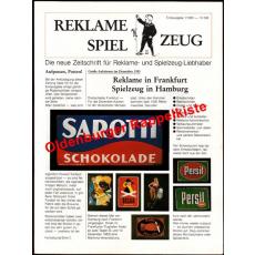 Reklame + Spielzeug. Die neue Zeitschrift für Reklame- und Spielzeug-Liebhaber - Erstausgabe  - Steinert,Michael (Hrsg)