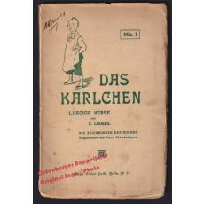 Das Karlchen: lustige Verse (um 1900)  - RAR-  Lüders,C