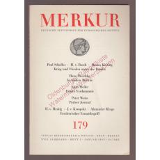 Merkur. Deutsche Zeitschrift für europäisches Denken. Heft 1/ 17.Jahrgang 1963 -