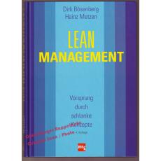 Lean Management: Vorsprung durch schlanke Konzepte  - Bösenberg / Metzen