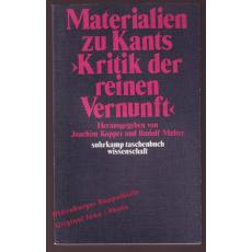 Materialien zu Kants 'Kritik der Urteilskraft'  - Kulenkampff, Jens (Hrsg)