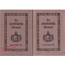 De plattdüütsch Klenner  up dat Jahr 1974 & 1975  - Ollnborger Kring