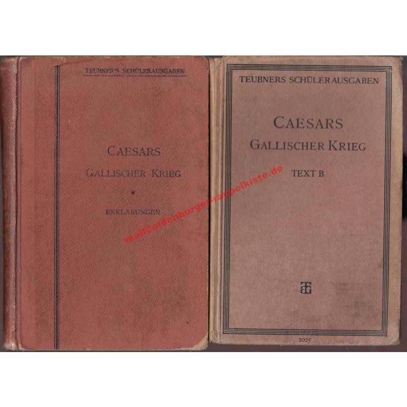 des C. Julius Caesar  Gallischer Krieg - Hilfsheft -  (1898) - Fügner,Franz (Hrsg)