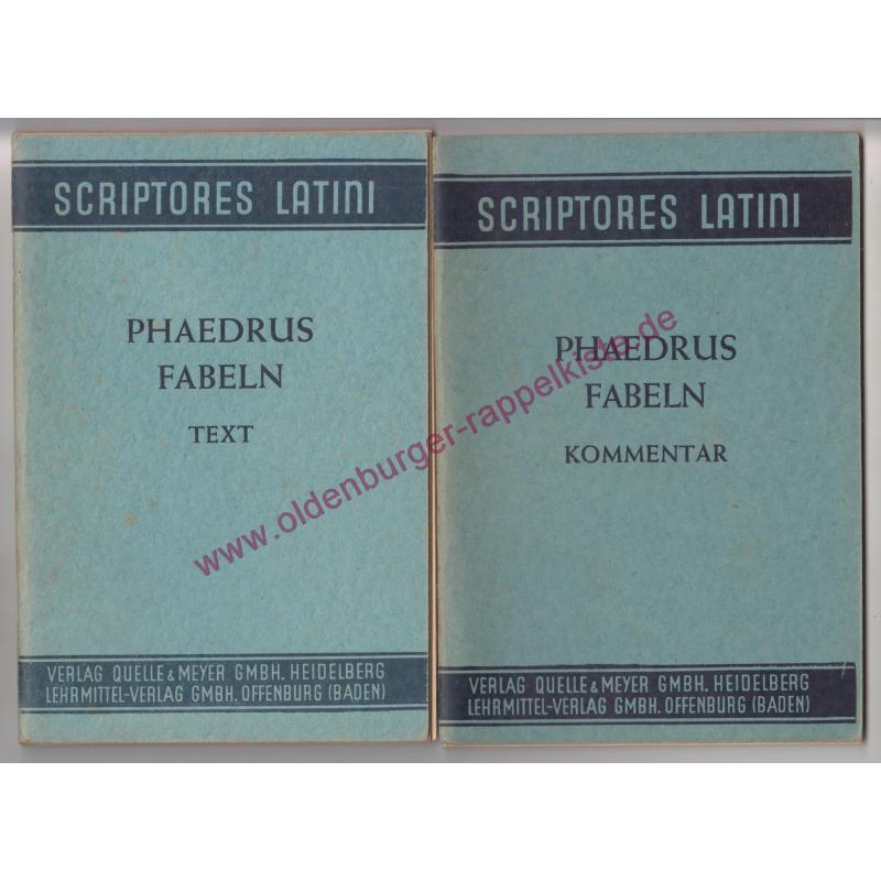 Phaedri Fabulae Aesopiae. Phaedrus Fabeln. Text & Kommentar (1949) - Phaedrus /Ernst,Wilhelm (Kommentar)