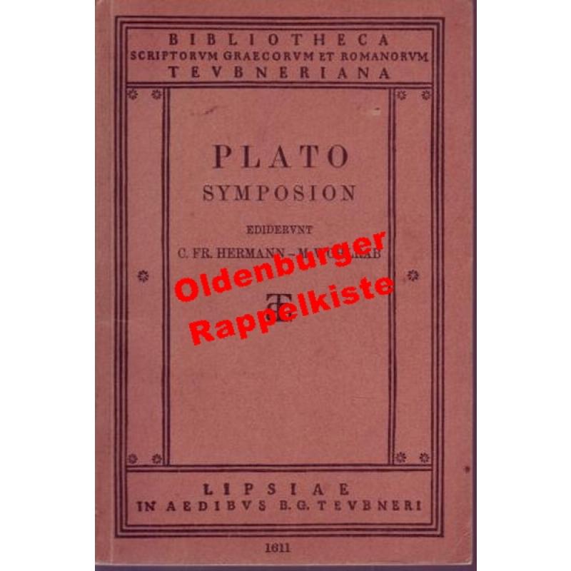 Symposion - Plato (1923)  - Hermann,C.Fr. Hermann/ Wohlrab,M.