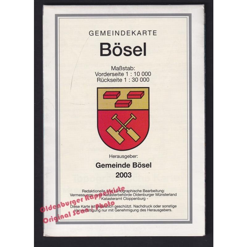 Gemeindekarte Bösel 2003  - Gemeinde Bösel (Hrsg)