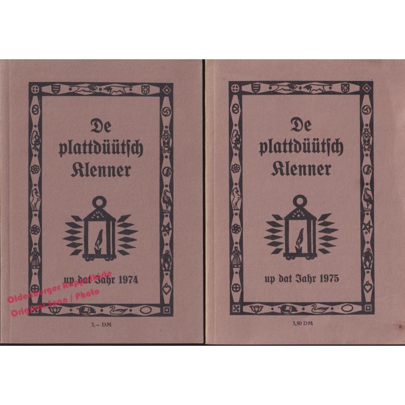 De plattdüütsch Klenner  up dat Jahr 1974 & 1975  - Ollnborger Kring