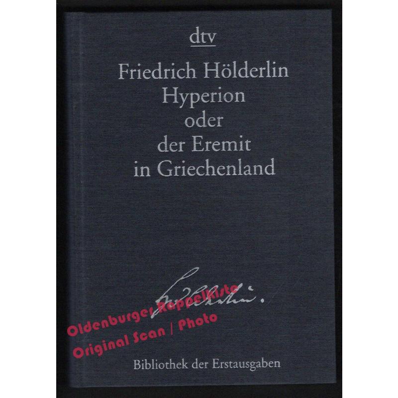 Hyperion oder der Eremit in Griechenland  - Hölderlin, Friedrich