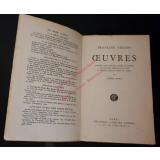 Oeuvres - Publiées avec préface,gloses et notices sur tous les personnages cités et sur les particularités du temps par André Mary (1951) - Villon,Francois