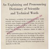 An Explaining and Pronouncing Dictionary of Scientific and Technical Words (1953) - Flood, W. E./ West, M.