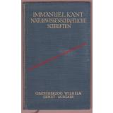 Naturwissenschaftliche Schriften -Sämtliche Werke in 6 Bde, 2.Band  (1912) - Grossherzog Wilhelm Ernst Ausgabe - Kant, Immanuel