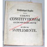 Vollständiges Register über das Corpus Constitutionum Oldenburgicarum (1776)  - Oetken