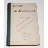 Extraits de Montaigne (1923) - Klein,Felix