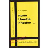 Ruhe Unruhe Frieden.: Woche der Brüderlichkeit 1968  - Levinson, N.P.