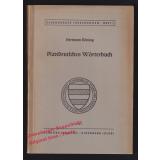 Plattdeutsches Wörterbuch für das Oldenburger Land(1941)  - Böning, Hermann