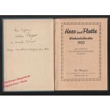 Heer und Flotte Wochenkalender 1933  - Dr. Riegler