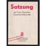 Satzung des Freien Deutschen Gewerkschaftsbundes  - FDGB