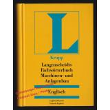 Langenscheidts Fachwörterbuch Maschinen- und Anlagenbau ENGLISCH  - Krupp Fördertechnik